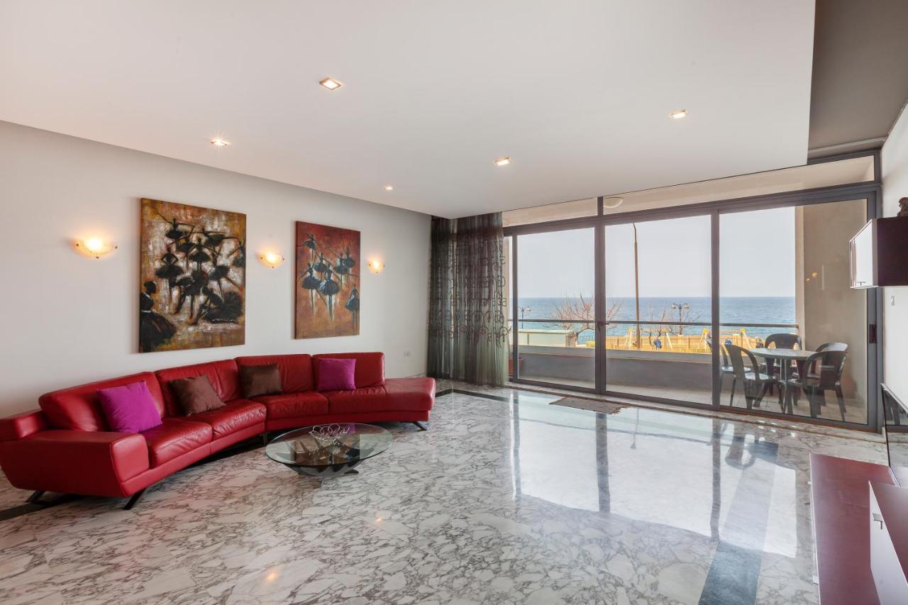 Spacious Seafront Apt With Living, Sofa, Wifi & Ac By 360 Estates Sliema Buitenkant foto